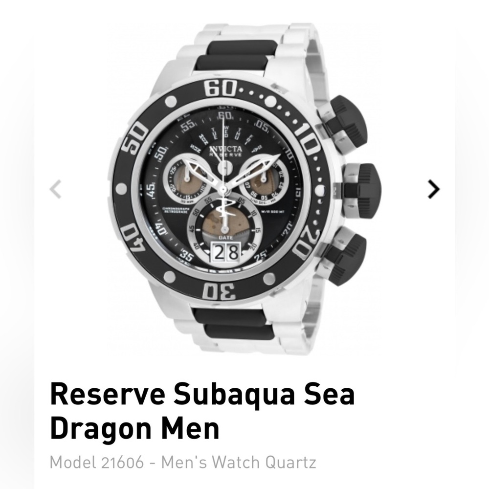 INVICTA RESERVE SUB AQUA SEADRAGON MEN'S WATCH